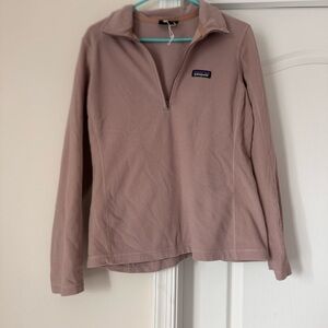 Patagonia Women's Pink Quarter-Zip Fleece Top